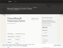 Tablet Screenshot of musiclegacy.wordpress.com