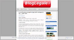 Desktop Screenshot of bloglegale.wordpress.com