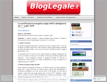 Tablet Screenshot of bloglegale.wordpress.com