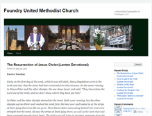 Tablet Screenshot of foundryunitedmethodist.wordpress.com