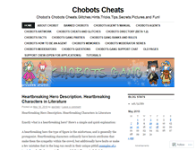 Tablet Screenshot of chobotcheats.wordpress.com
