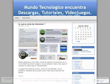 Tablet Screenshot of mundotecnologico86.wordpress.com