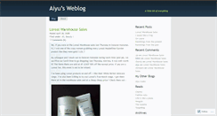 Desktop Screenshot of aiyu.wordpress.com