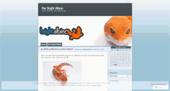 Desktop Screenshot of brightalbino.wordpress.com