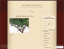 Tablet Screenshot of kittensinkenya.wordpress.com