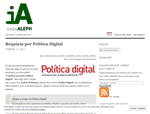 Tablet Screenshot of infoaleph.wordpress.com