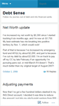 Mobile Screenshot of debtsense.wordpress.com