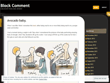 Tablet Screenshot of blockcomment.wordpress.com