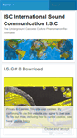 Mobile Screenshot of isctapes.wordpress.com