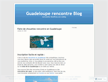 Tablet Screenshot of guadelouperencontre.wordpress.com