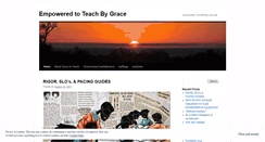Desktop Screenshot of gracetoteach.wordpress.com