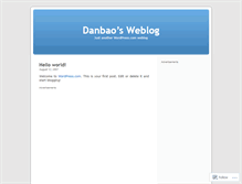 Tablet Screenshot of danbao.wordpress.com