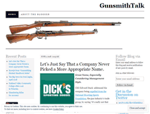 Tablet Screenshot of gunsmithtalk.wordpress.com