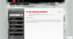 Desktop Screenshot of corpsound.wordpress.com