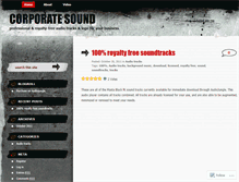 Tablet Screenshot of corpsound.wordpress.com