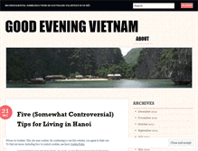 Tablet Screenshot of goodeveningvietnam.wordpress.com