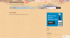 Desktop Screenshot of brandibeimers.wordpress.com