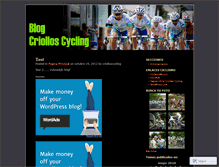 Tablet Screenshot of criolloscycling.wordpress.com