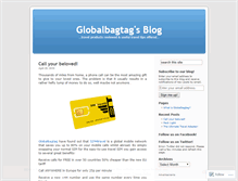 Tablet Screenshot of globalbagtag.wordpress.com