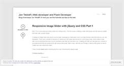 Desktop Screenshot of jontetzlaff.wordpress.com