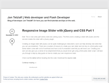 Tablet Screenshot of jontetzlaff.wordpress.com