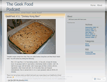 Tablet Screenshot of geekfood.wordpress.com