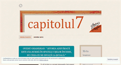 Desktop Screenshot of capitolul7.wordpress.com