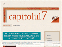 Tablet Screenshot of capitolul7.wordpress.com