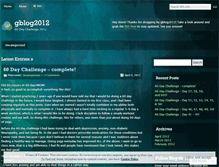 Tablet Screenshot of gblog2012.wordpress.com