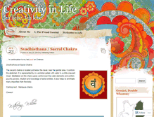 Tablet Screenshot of creativityinlife.wordpress.com