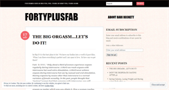 Desktop Screenshot of fortyplusfab.wordpress.com