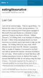 Mobile Screenshot of eatinglikeanative.wordpress.com