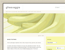 Tablet Screenshot of gfreeveggie.wordpress.com