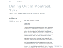 Tablet Screenshot of diningoutinmontreal1977.wordpress.com