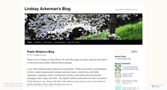 Desktop Screenshot of lindsayackerman.wordpress.com