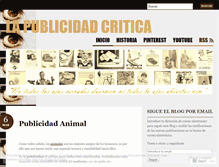 Tablet Screenshot of lapublicidadcritica.wordpress.com