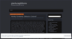 Desktop Screenshot of gianlucagibbons.wordpress.com