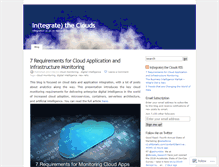 Tablet Screenshot of cloudintegration.wordpress.com