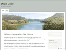 Tablet Screenshot of dakocode.wordpress.com