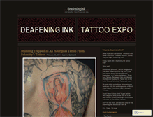 Tablet Screenshot of deafeningink.wordpress.com