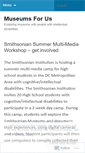 Mobile Screenshot of museumsforus.wordpress.com
