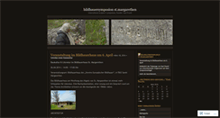 Desktop Screenshot of bildhauersymposion.wordpress.com