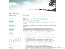 Tablet Screenshot of conunpiefuera.wordpress.com