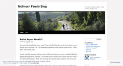 Desktop Screenshot of mcintoshfamilyblog.wordpress.com