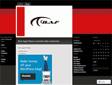 Tablet Screenshot of bornagainfit.wordpress.com