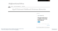 Desktop Screenshot of disfunctionaldiva.wordpress.com