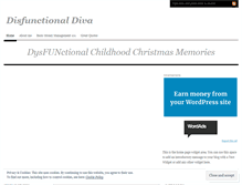 Tablet Screenshot of disfunctionaldiva.wordpress.com