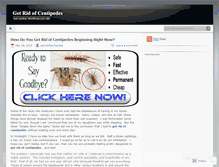 Tablet Screenshot of getridofcentipedes.wordpress.com