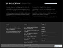 Tablet Screenshot of oilmarketminute.wordpress.com