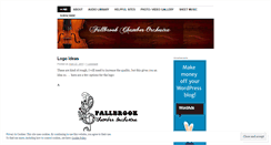 Desktop Screenshot of fallbrookchamberorchestra.wordpress.com